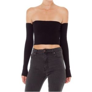 COPY - Are You Am I Minka Long Sleeve Top (Black)